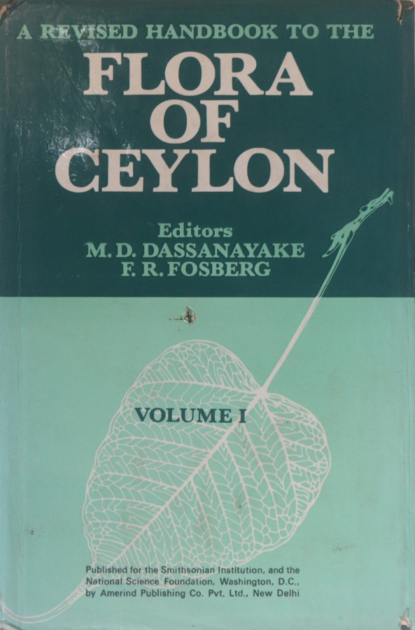 HB21 - A Revised Handbook to the Flora of Ceylon Vol - I